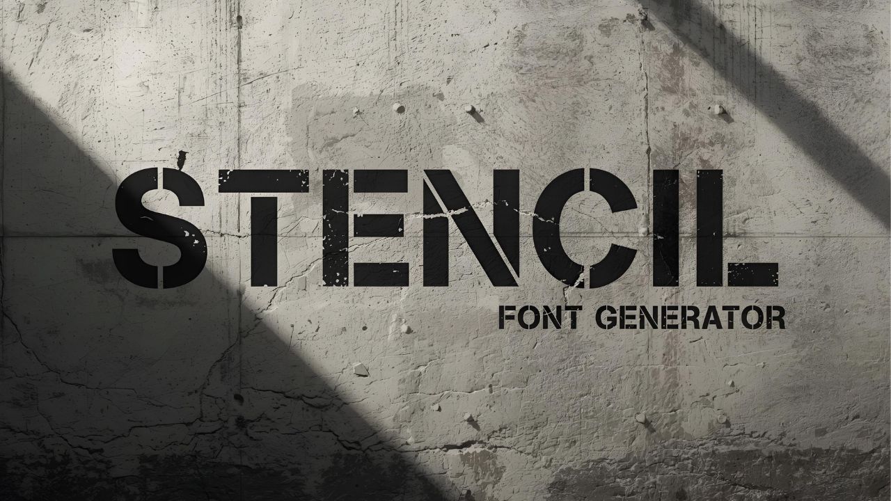 Stencil Font Generator