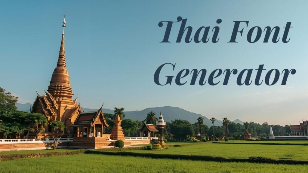 Thai Font Generator