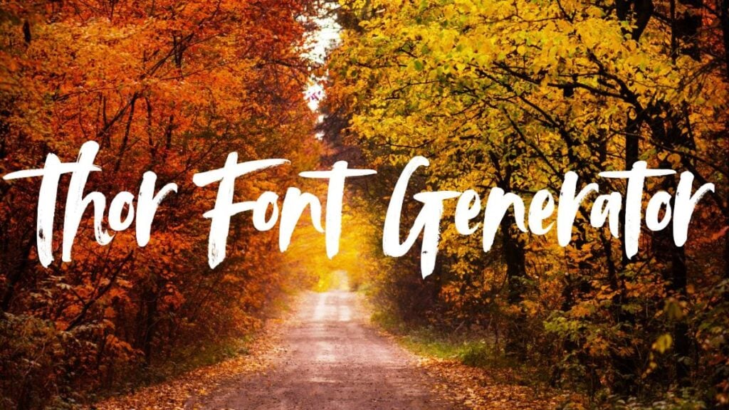Thor Font Generator