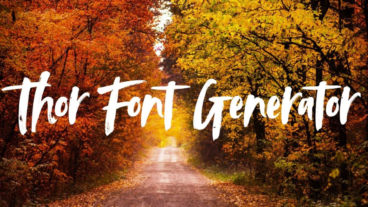 Thor Font Generator