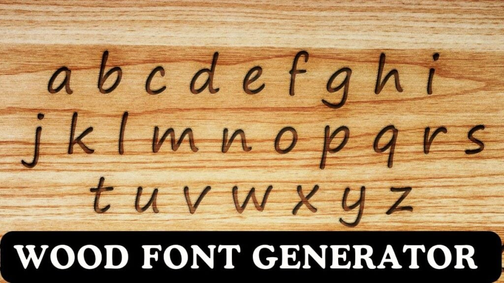 Wood Font Generator