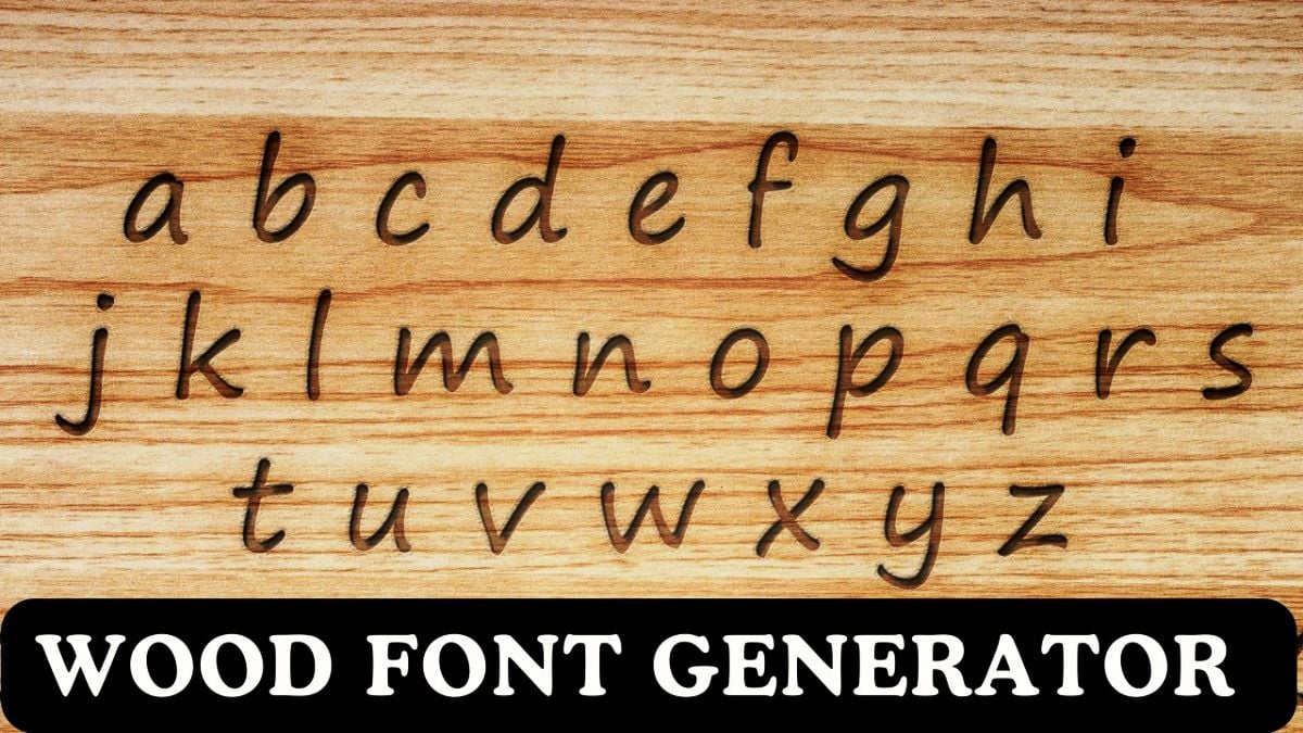 Wood Font Generator