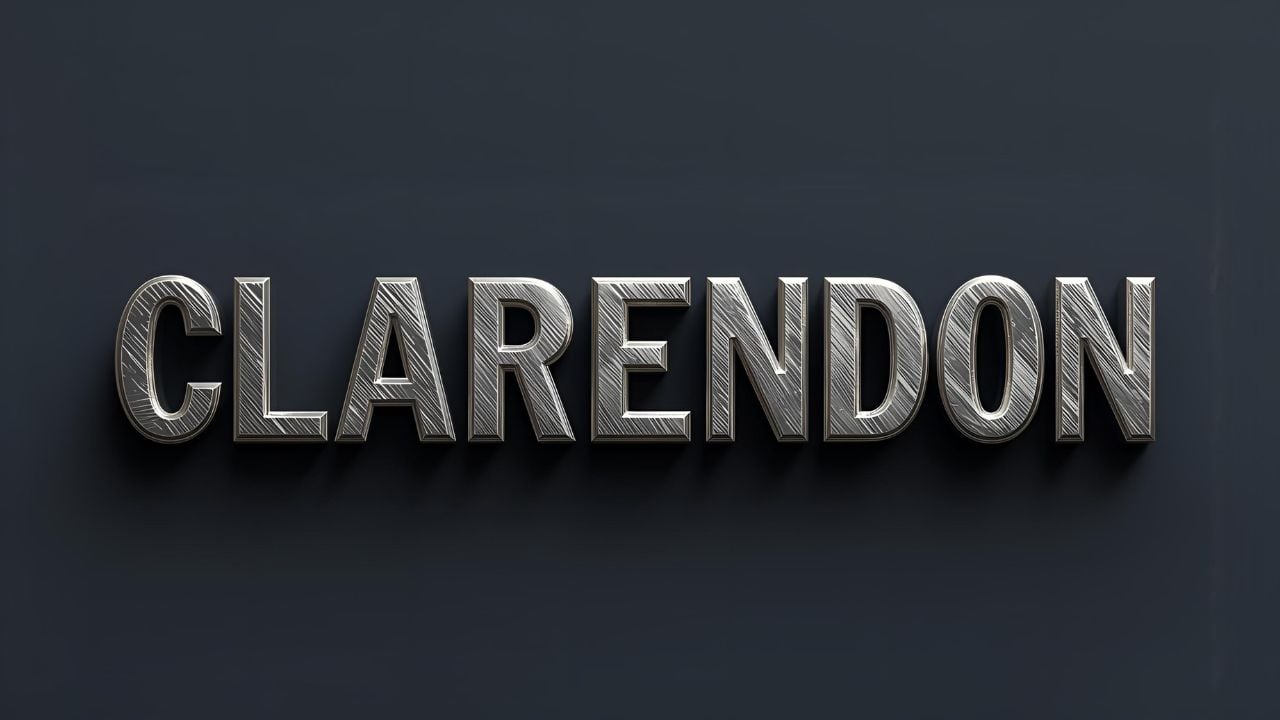 clarendon bold font generator
