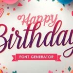 Birthday Font Generator