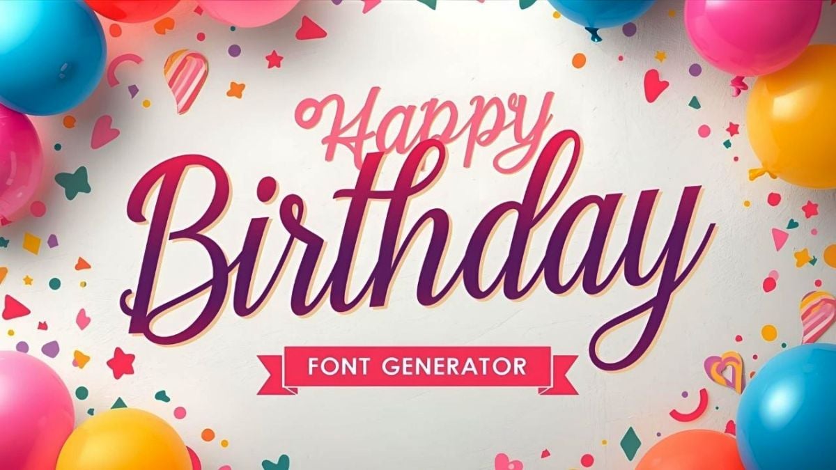 Birthday Font Generator