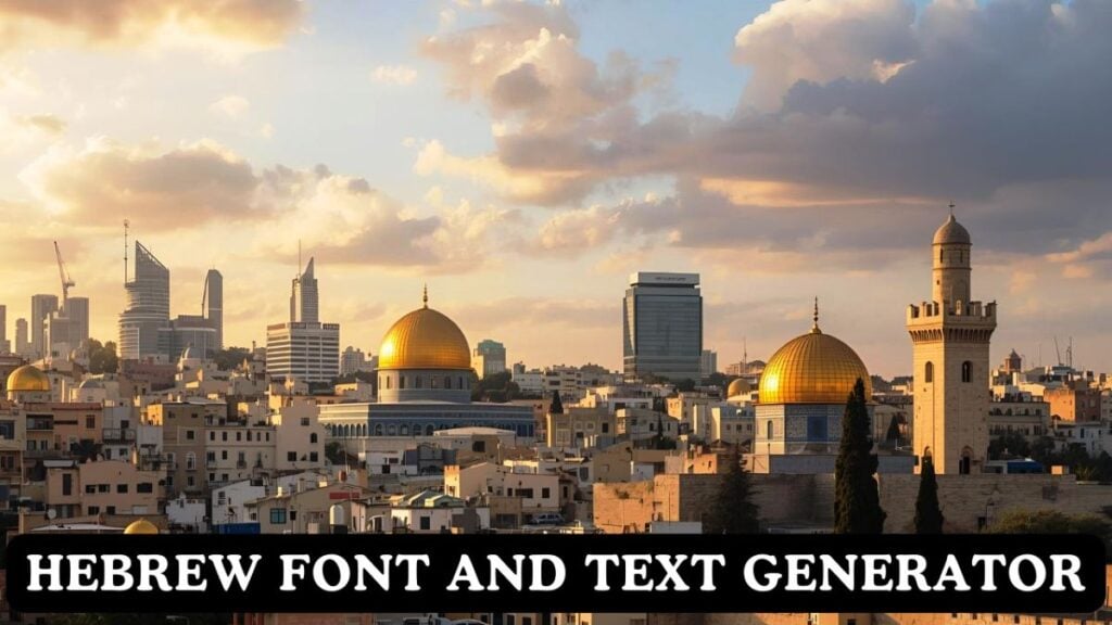 Hebrew Font and Text Generator
