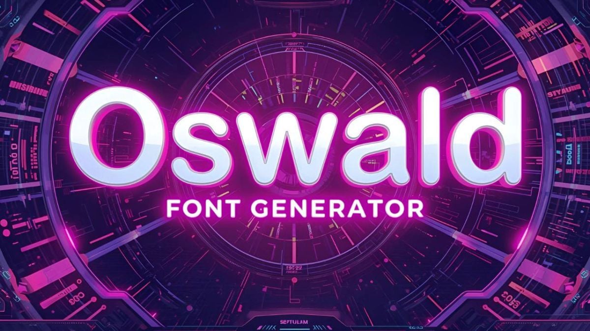 Oswald Font Generator