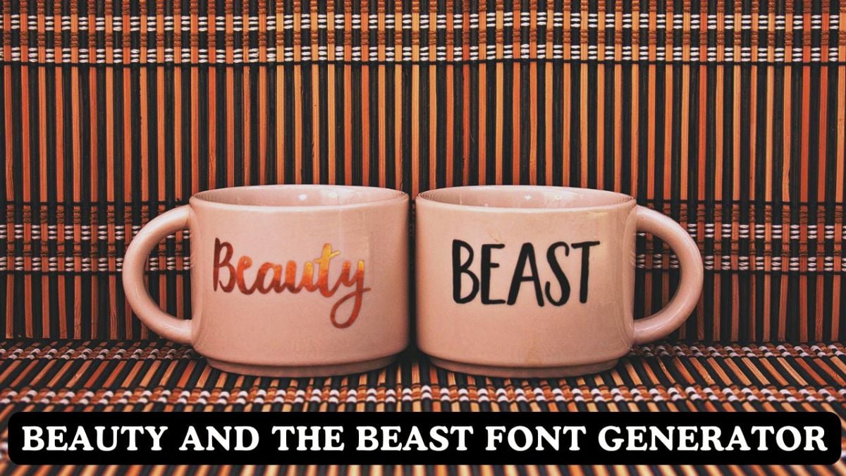 Beauty and the Beast Font Generator