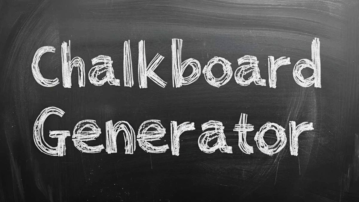 Chalkboard Font Generator