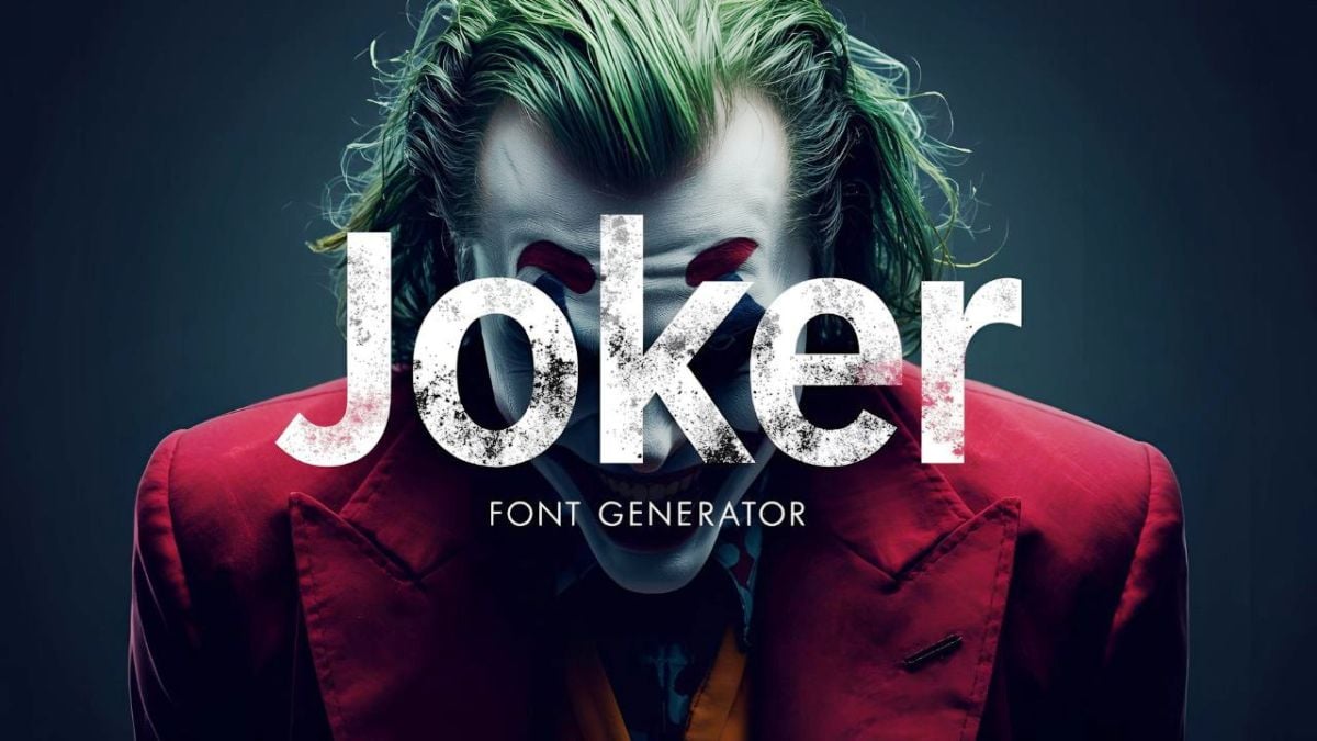 Joker font generator free download