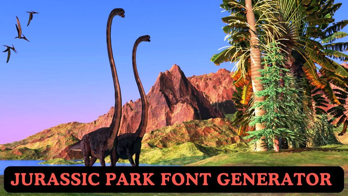 Jurassic Park Font Generator (Free Download)