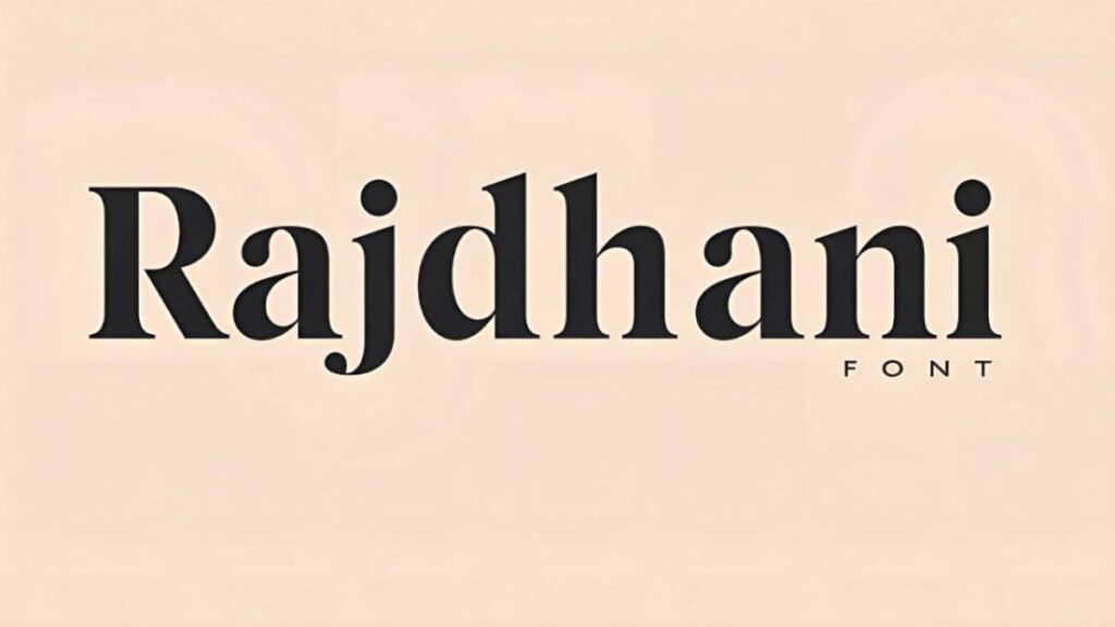 Rajdhani Font Generator