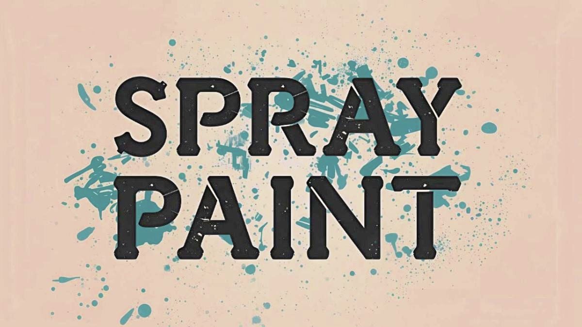 Spray Paint Font Generator