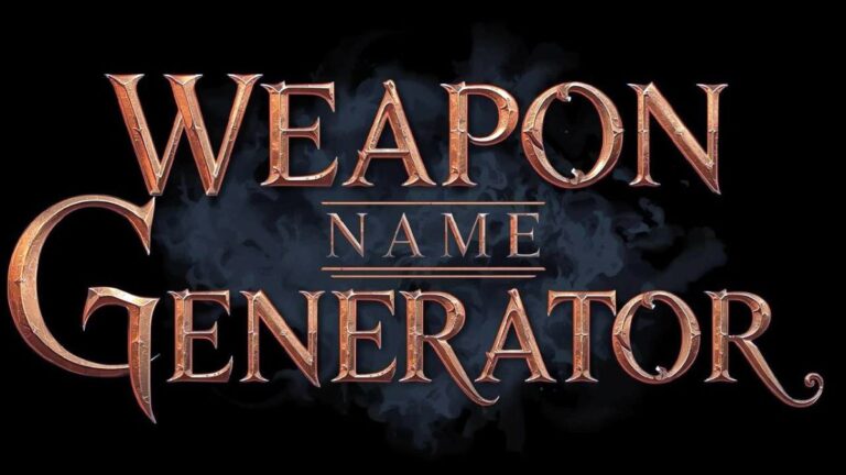 Weapon Name Generator