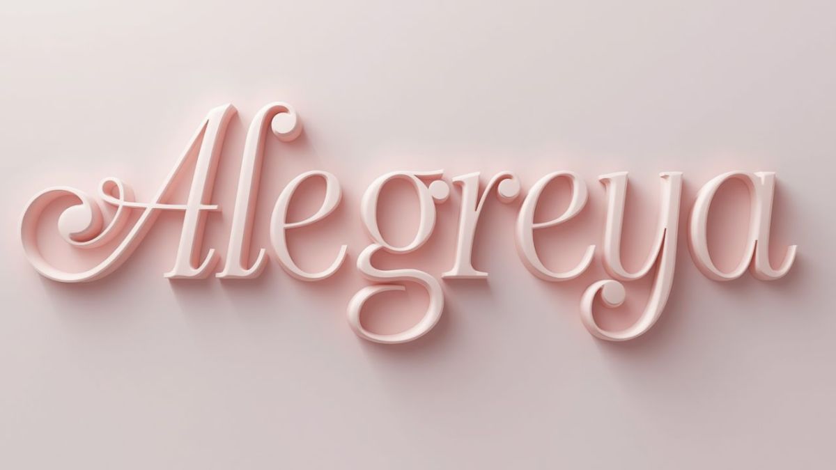 Alegreya Sans Font Generator