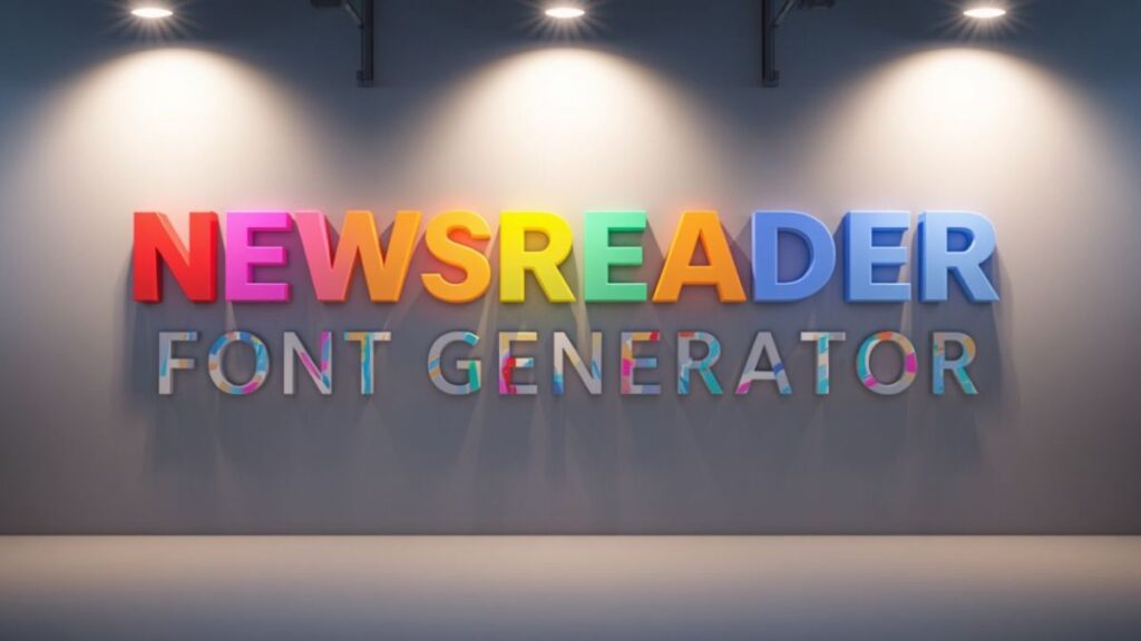 Newsreader Font Generator