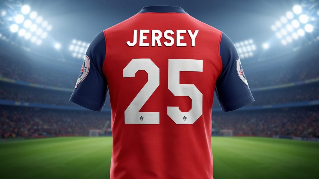 Jersey 25 charted font
