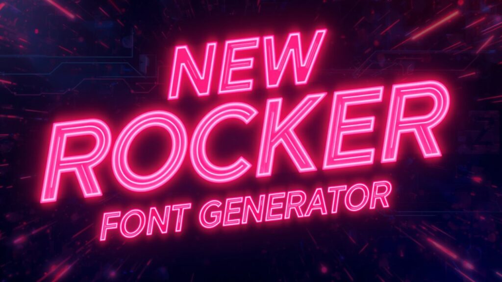 New Rocker Font Generator